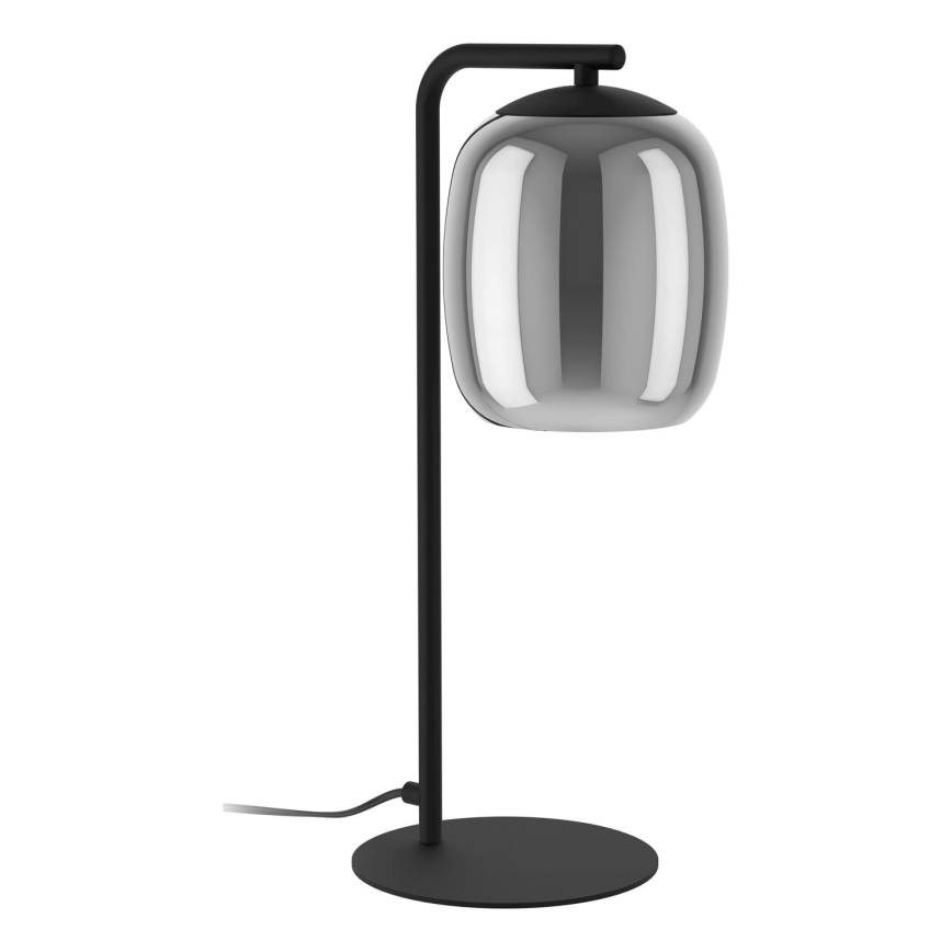 Eglo - Candeeiro de mesa 1xE27/28W/230V cinzento