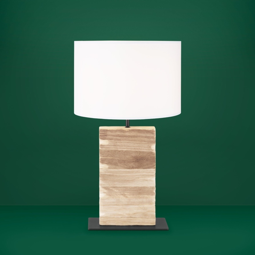 Eglo - Candeeiro de mesa 1xE27/40W/230V 62,5 cm castanho