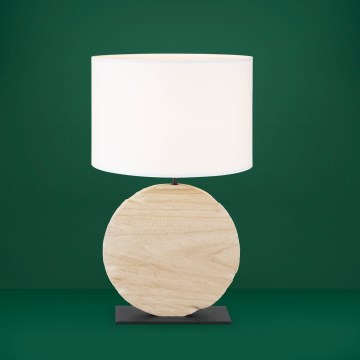 Eglo - Candeeiro de mesa 1xE27/40W/230V 63,5 cm castanho