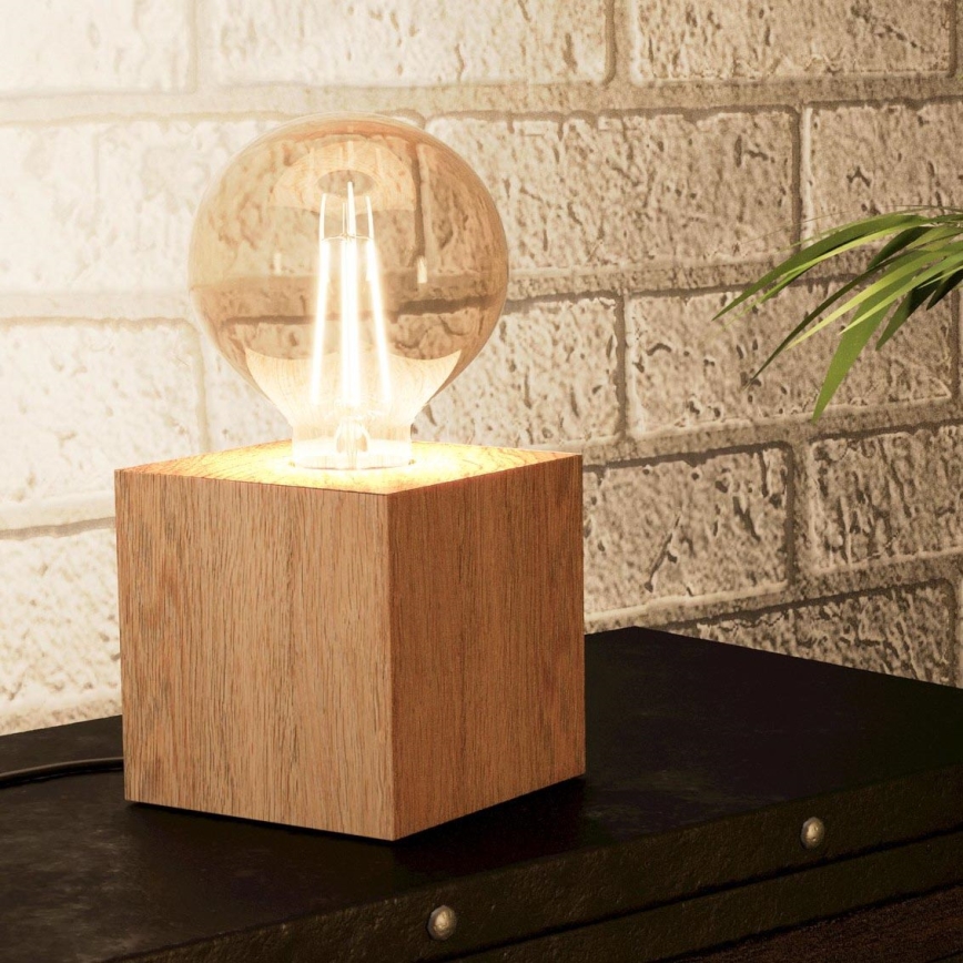 Eglo - Candeeiro de mesa 1xE27/40W/230V bege