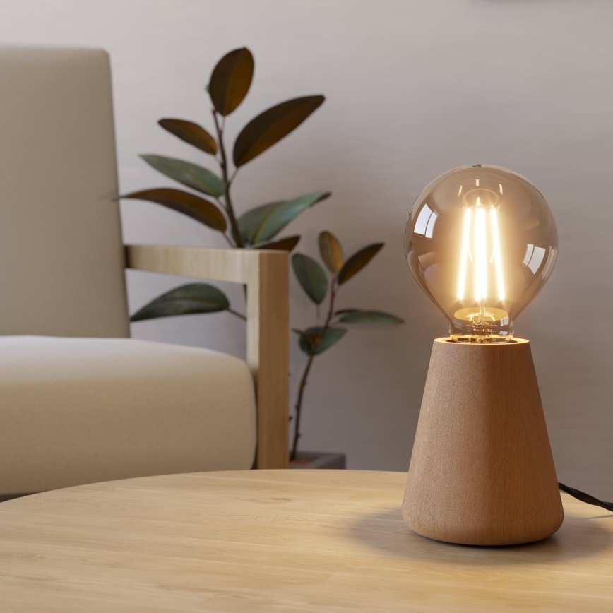 Eglo - Candeeiro de mesa 1xE27/40W/230V bege