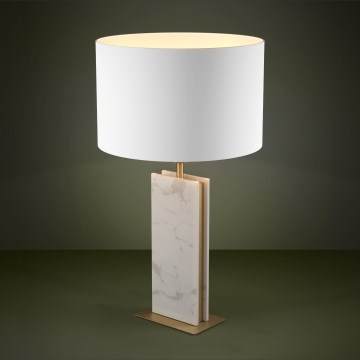 Eglo - Candeeiro de mesa 1xE27/40W/230V branco