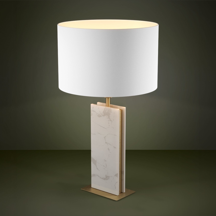 Eglo - Candeeiro de mesa 1xE27/40W/230V branco