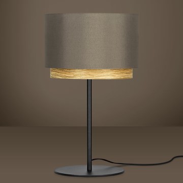 Eglo - Candeeiro de mesa 1xE27/40W/230V castanho