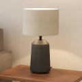 Eglo - Candeeiro de mesa 1xE27/40W/230V cinzento