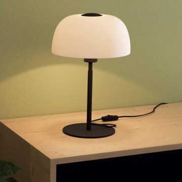 Eglo - Candeeiro de mesa 1xE27/40W/230V preto/branco