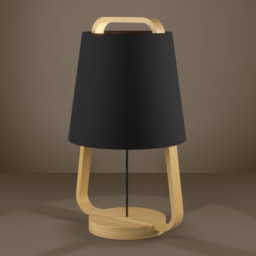 Eglo - Candeeiro de mesa 1xE27/40W/230V preto
