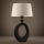 Eglo - Candeeiro de mesa 1xE27/60W/230V 52,5 cm preto/creme