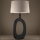 Eglo - Candeeiro de mesa 1xE27/60W/230V 88 cm preto/creme