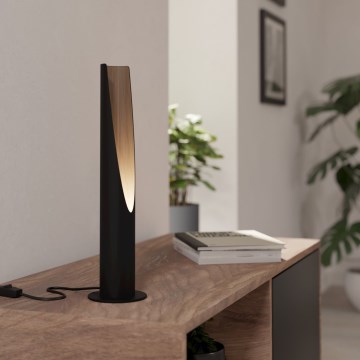 Eglo - Candeeiro de mesa LED 1xGU10/4,5W/230V 3000K preto/castanho