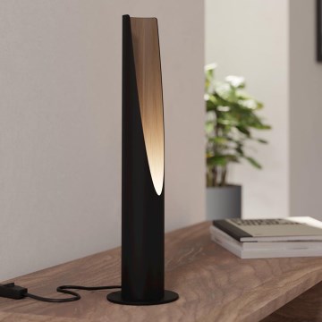 Eglo - Candeeiro de mesa LED 1xGU10/4,5W/230V preto/castanho