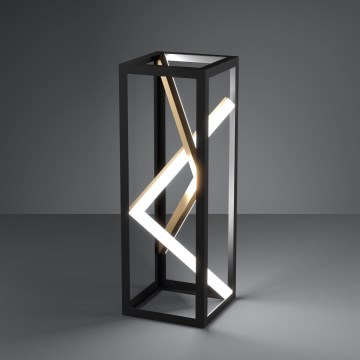 Eglo - Candeeiro de mesa LED com regulação LED/21W/230V 2700-6500K preto/dourado + comando