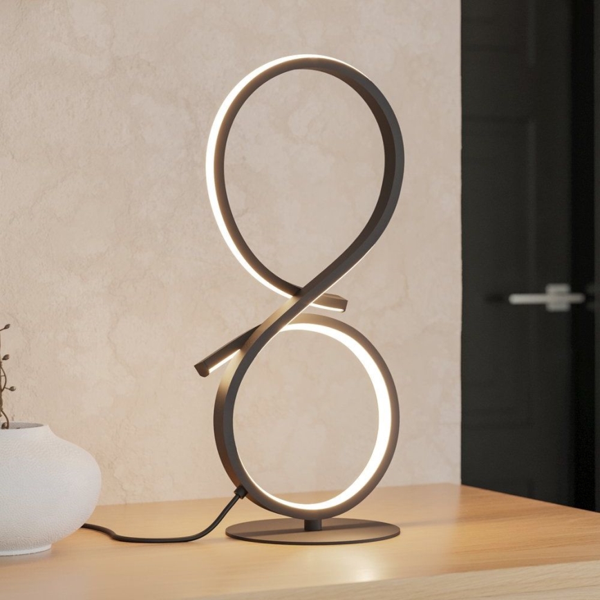 Eglo - Candeeiro de mesa LED LED/11,4W/230V 3000K preto