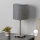 Eglo - Candeeiro de mesa LED TUNJA 1xE27/60W/230V 26,5 cm cromado mate/cinzento