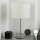 Eglo - Candeeiro de mesa LED  TUNJA 1xE27/60W/230V 38,5 cm cromado mate/branco
