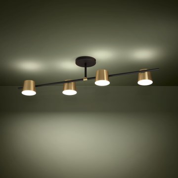 Eglo - Candeeiro  integrado LED 4xGU10/4,6W/230V 3000K dourado
