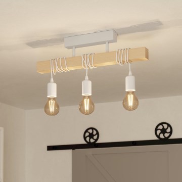 Eglo - Candeeiro integrado TOWNSHEND 3xE27/60W/230V - FSC certificado