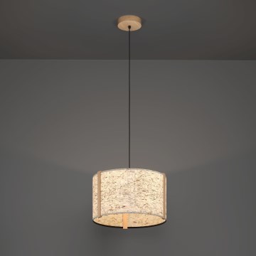 Eglo - Candeeiro suspenso 1xE27/25W/230V bege