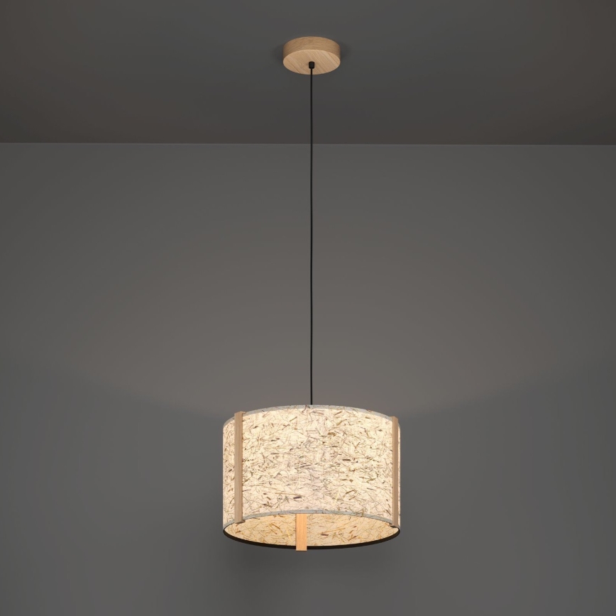 Eglo - Candeeiro suspenso 1xE27/25W/230V bege