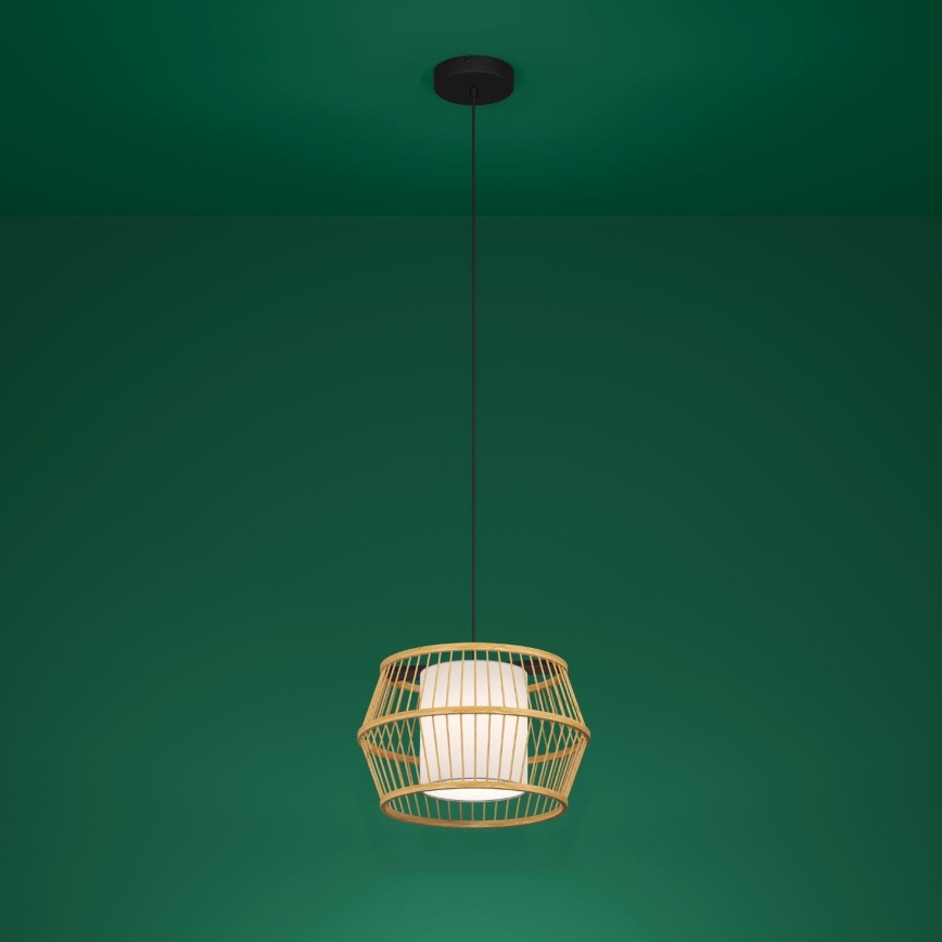 Eglo - Candeeiro suspenso 1xE27/40W/230V bambu