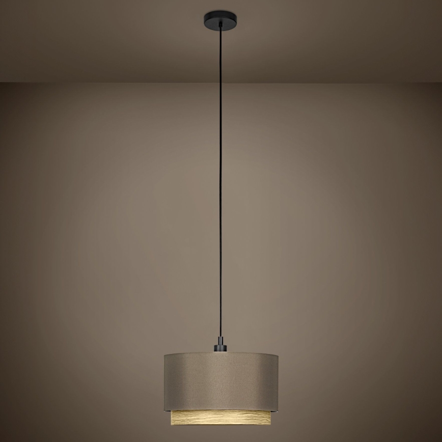 Eglo - Candeeiro suspenso 1xE27/40W/230V castanho