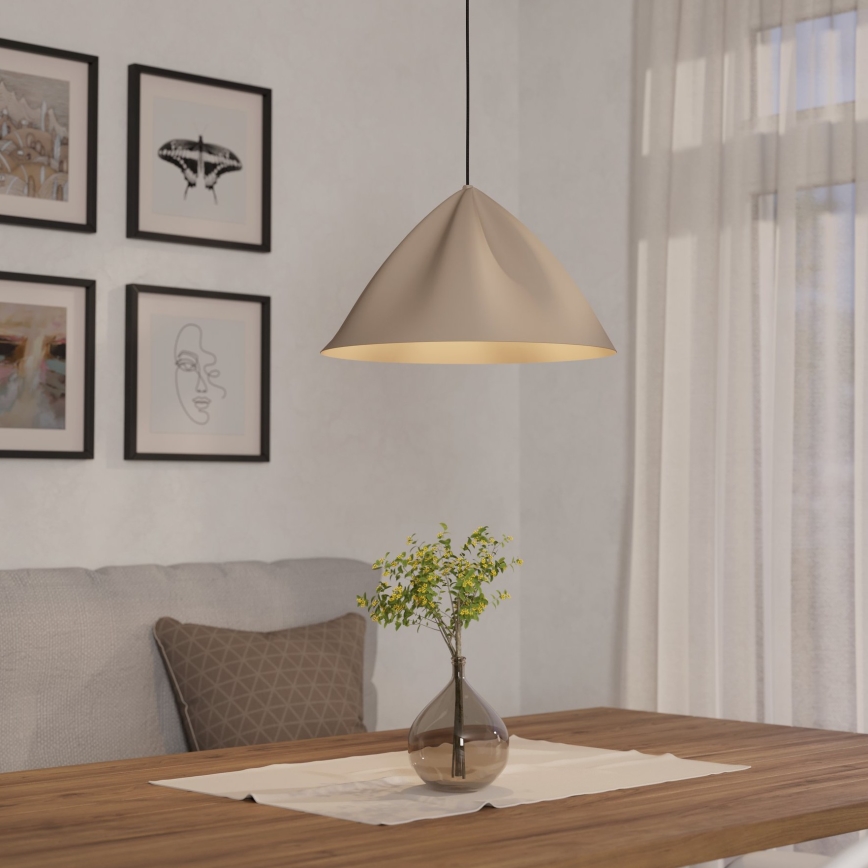 Eglo - Candeeiro suspenso 1xE27/40W/230V creme