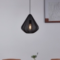 Eglo - Candeeiro suspenso 1xE27/40W/230V diâmetro 33,5 cm preto