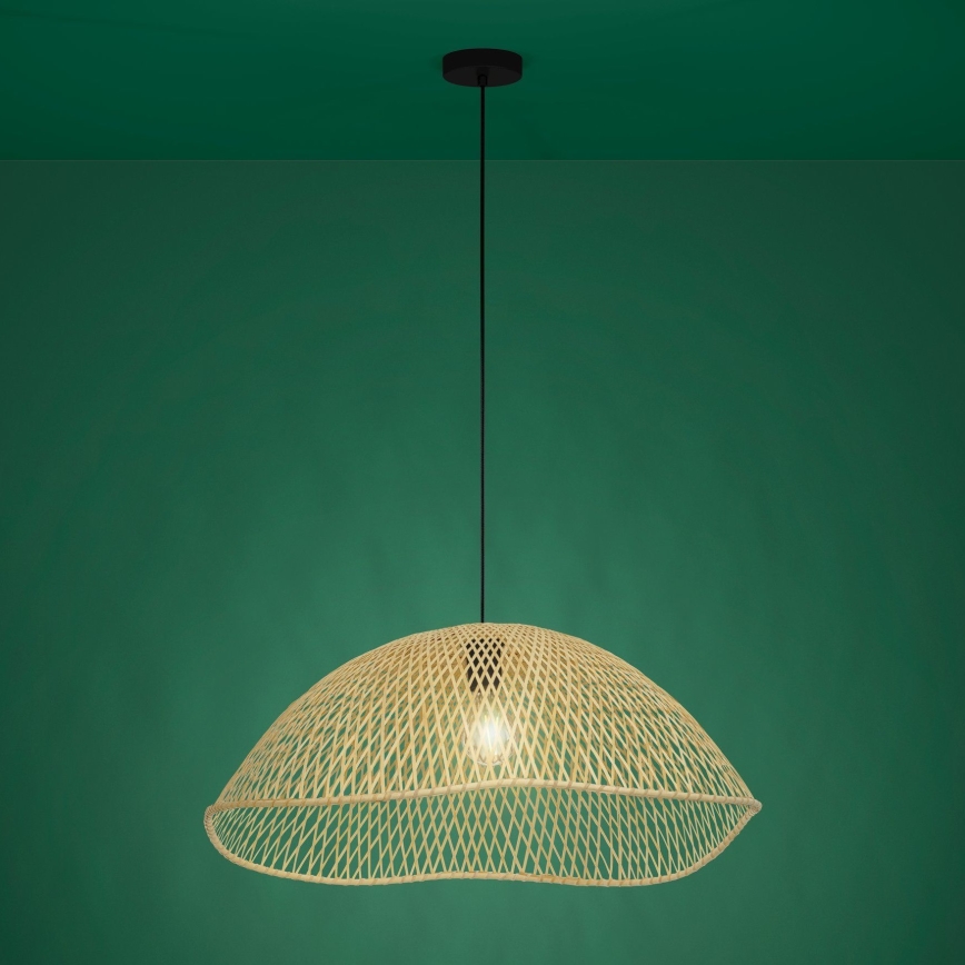 Eglo - Candeeiro suspenso 1xE27/40W/230V diâmetro 72 cm bambu