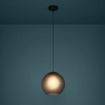 Eglo - Candeeiro suspenso 1xE27/40W/230V fumado
