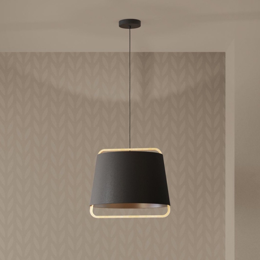 Eglo - Candeeiro suspenso 1xE27/40W/230V preto