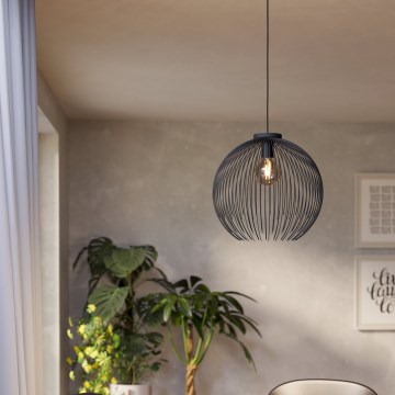 Eglo - Candeeiro suspenso 1xE27/40W/230V preto
