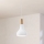 Eglo - Candeeiro suspenso 1xE27/60W/230V diâmetro 18 cm branco - FSC certificado