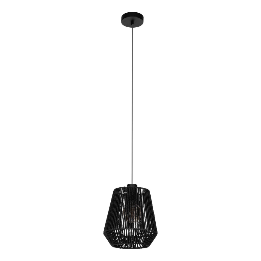 Eglo - Candeeiro suspenso 1xE27/60W/230V preto