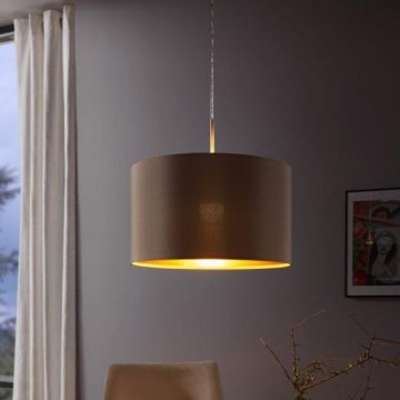 Eglo - Candeeiro suspenso 1xE27/60W/230V taupe