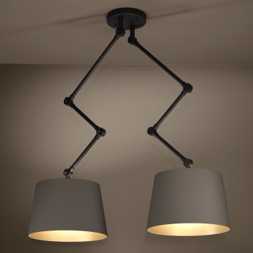 Eglo - Candeeiro suspenso 2xE27/40W/230V castanho