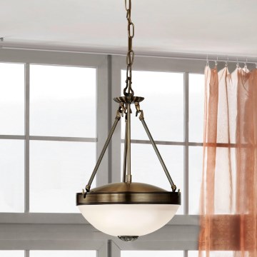 EGLO - Candeeiro suspenso 2xE27/60W/230V bronze