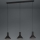 Eglo - Candeeiro suspenso 3xE27/28W/230V preto