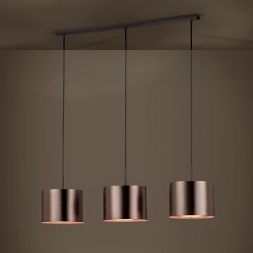 Eglo - Candeeiro suspenso 3xE27/60W/230V cobre