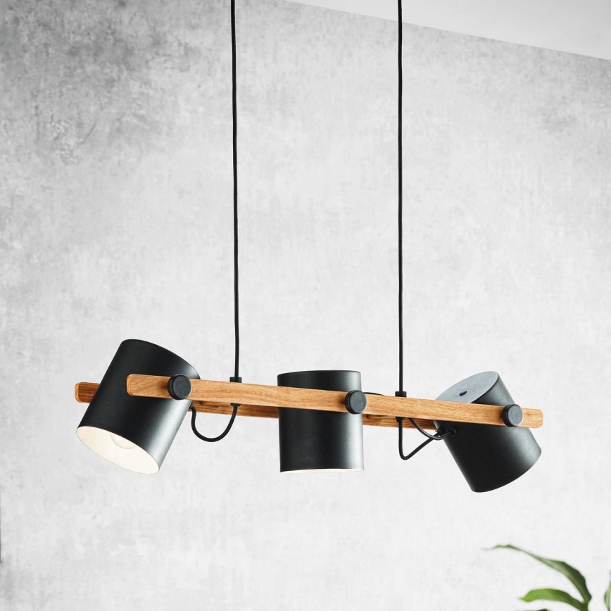 Eglo - Candeeiro suspenso 3xE27/60W/230V - FSC certificado