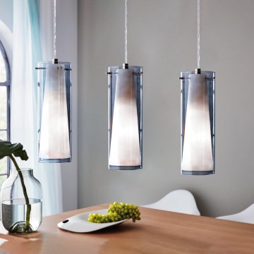 EGLO - Candeeiro suspenso 3xE27/60W fumo