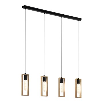 Eglo - Candeeiro suspenso 4xE27/60W/230V - FSC certificado