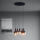 Eglo - Candeeiro suspenso 5xE27/40W/230V preto