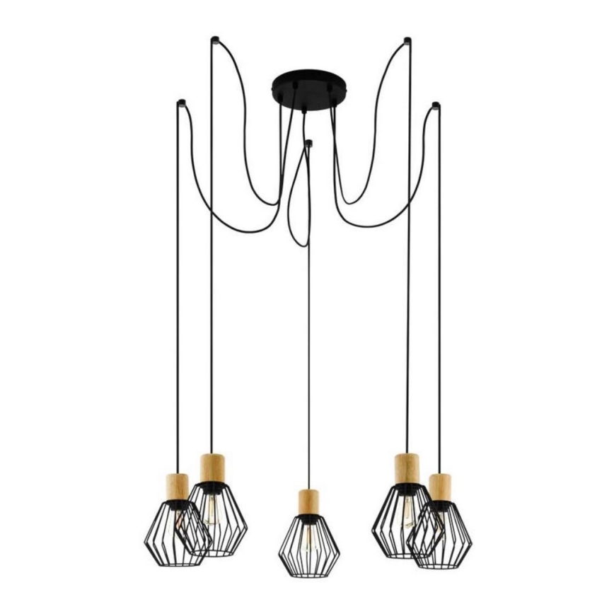 Eglo - Candeeiro suspenso 5xE27/60W/230V aranha