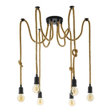 Eglo - Candeeiro suspenso 6xE27/28W/230V aranha