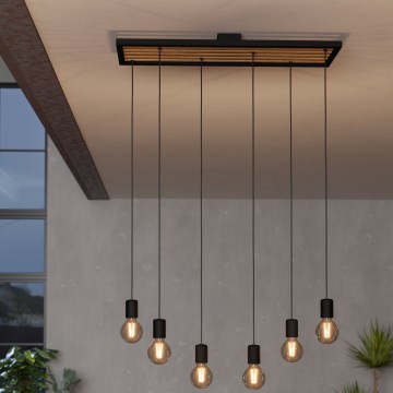 Eglo - Candeeiro suspenso 6xE27/40W/230V