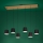 Eglo - Candeeiro suspenso 6xE27/40W/230V preto/castanho