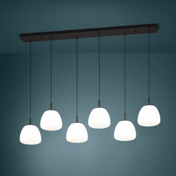 Eglo - Candeeiro suspenso 6xE27/40W/230V preto