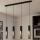 Eglo - Candeeiro suspenso LED 4xGU10/4,5W/230V 3000K preto/castanho