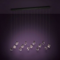 Eglo - Candeeiro suspenso LED com regulação 14xLED/3W/230V 3000K preto/transparente