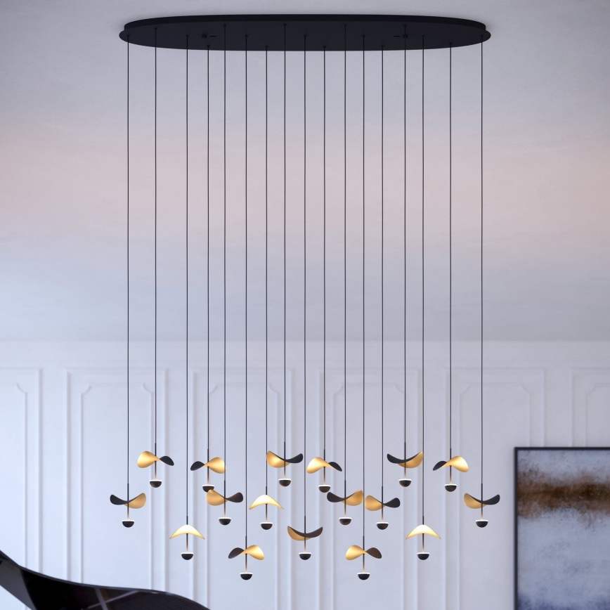 Eglo - Candeeiro suspenso LED com regulação 17xLED/2,3W/230V 3000K